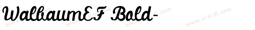 WalbaumEF Bold字体转换 WalbaumEF Bold字体转换